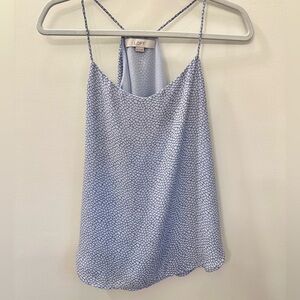 LOFT Women's Blue Patterned Strappy Cami sz XS